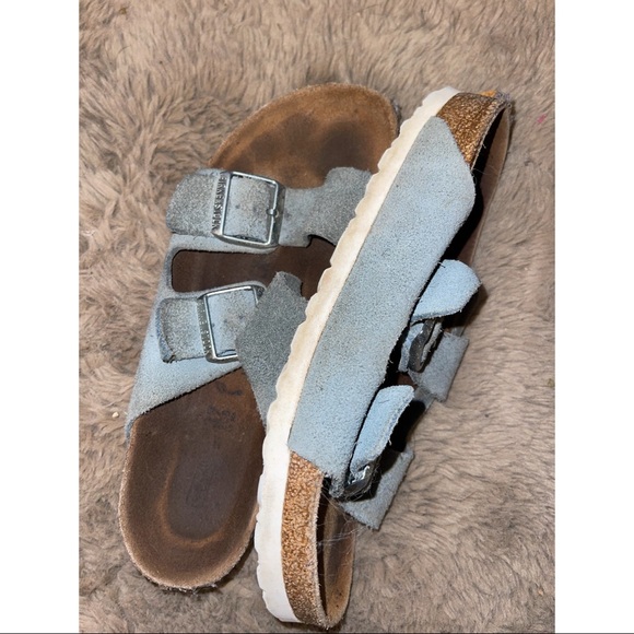 Light Blue Leather Birkenstock’s - Picture 5 of 5